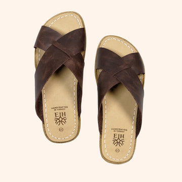 Erdungs- und Barfuß-Sandalen für Herren mit Kreuzriemen
